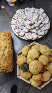 fromage frais aux herbes et achillée millefeuille